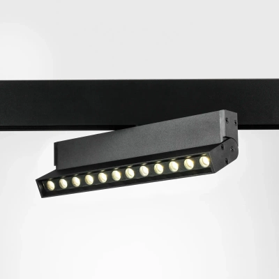 259047 Светильник 48V поворотный д/трека UNO LED 12W 800LM 24G ЧЕРНЫЙ МАТОВЫЙ 4000K