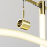 Потолочный коннектор с тросовым подвесом Tau в шинопровод Flarity латунь TRA154CSW-1BS. TM Maytoni