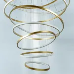 736483 Люстра ROTONDA 293W LED 8471LM 120G ЗОЛОТО 3000K