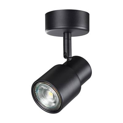 370922 OVER NT22 478 черный Светильник накладной IP20 GU10 50W 220V MOLO