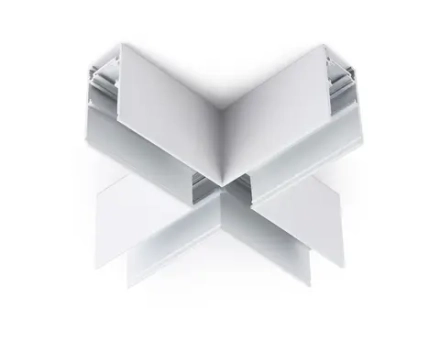 Коннектор X-образный для накладного шинопровода Magnetic GL3375 WH белый 170*170*53.7