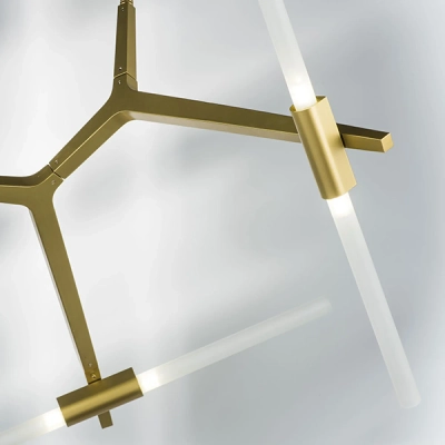 742063 Люстра STRUTTURA 6х6W (led) G9 ЗОЛОТО МАТОВЫЙ Lightstar