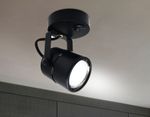 Накладной поворотный светильник с выключателем TA102 BK черный GU10 D80*130*D60