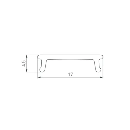 Экран СEIL-S14-SHADOW-2000 FLAT OPAL (Arlight, Пластик)