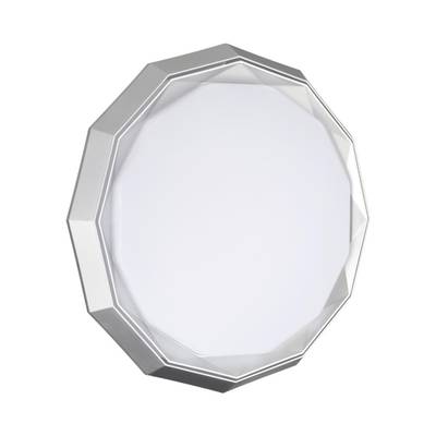 7671/DL COLOR SN Светильник пластик/белый/хром LED 48Вт 3000-6000К D435 IP43 пульт ДУ VAXIN