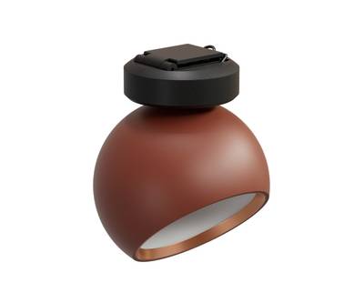 6427,06 Трековый однофазный светодиодный светильник Сатори терракотовый d9,5 h18,8 Led 9W (4000K)