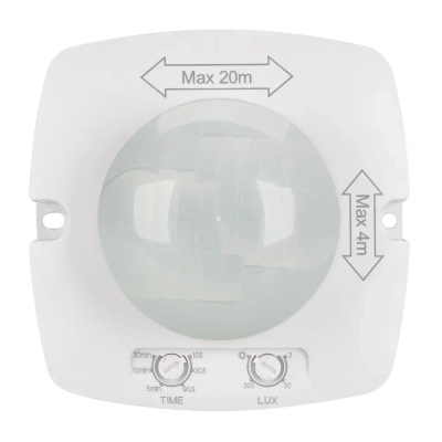 Датчик NAVE-PIR-UP-S102x102-500W-WH (230V, 2.17A, MULTI) (Arlight, IP20 Пластик, 5 лет)