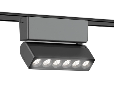 Светильник светодиодный трековый для шинопровода Magnetic Ultra Slim GV1469 BK черный IP20 6W 4200K 48V 24° 122*26*80