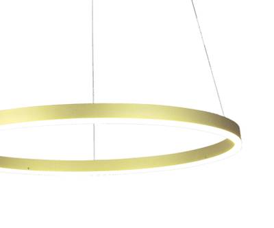 08213,32P(3000K) Подвес Тор светлое матовое золото d60 h150 Led 36W (3000K) 2 типа крепления