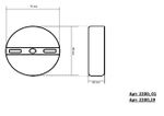 2200,01 Светильник Затмение белый d15 h3,5 Led 5W (4000K)