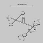 Потолочный светильник Fad 3000К 26Вт, MOD070CL-L30B3K. TM Maytoni