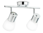 Настенно-потолочный спот TR3963/2 CH/FR хром/белый матовый E27*2 max 40W 200*105*200