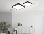 Потолочный светодиодный светильник FZ1271 BK/PGD черный/розовое золото 27W 5000K 350*350*60 (Без ПДУ)