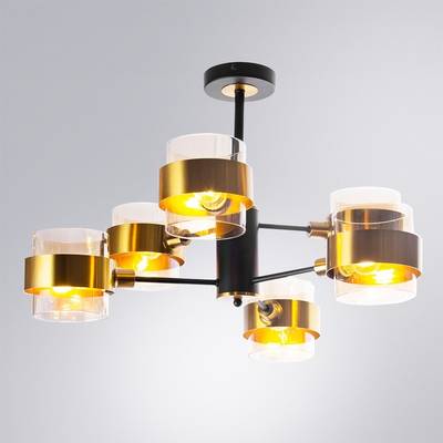 Люстра на штанге Arte Lamp CARLO A8205SP-6BK, 6хE14