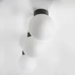 812017 Люстра GLOBO 1х40W E14 matt black/white Lightstar