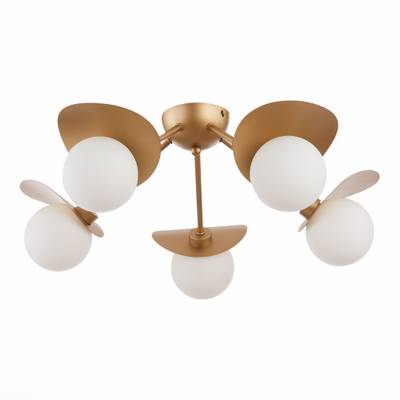 SLE220502-05 Люстра потолочная Золотистый/Белый G9 5*5W