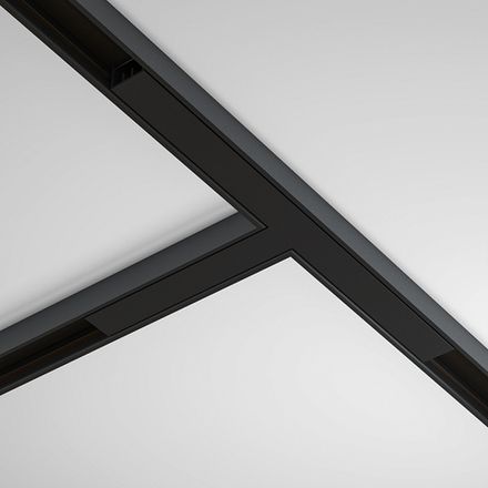 Т- образный коннектор накладной Basity, черный, TRA172CT-11B. TM Maytoni
