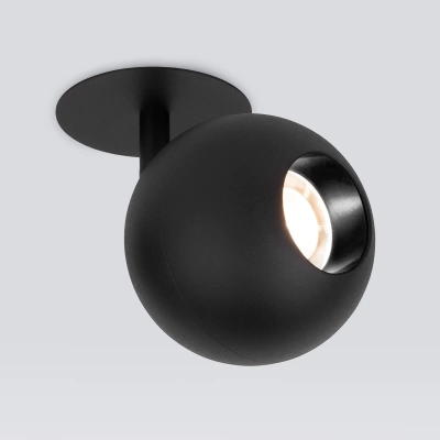 Встраиваемый светодиодный светильник Ball 12W 4200K черный 9926 LED