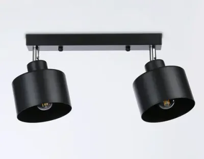 Настенно-потолочный спот в стиле лофт TR8142/2 BK черный E27*2 max 40W 340*120*180