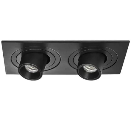 i527174 Светильник INTERO TUBO LED 7W*2 360LM*2 60G ЧЕРНЫЙ 4000K (217527+217174+217174)