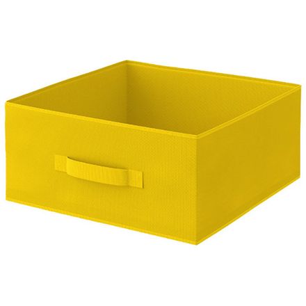 Короб раскладной с ручкой 31*31*15 см желтый