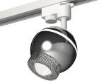 Комплект трекового светильника XT1104001 PSL/CL серебро полированное/прозрачный GU5.3 LED 3W 4200K (A2520, C1104, N7191)