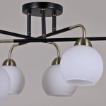 IL0252-6CSQ-79 BK AB светильник потолочный ILLUMICO, E27х6