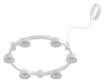 Корпус светильника Techno Ring подвесной для насадок Ø85мм C9231/6 SWH белый песок D550*70.5mm GX53/6