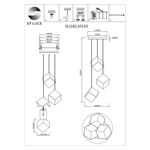 SL1182.103.03 Светильник подвесной ST-Luce Хром/Прозрачный, Хром G9 3*5W