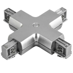 504149 Соединитель трековый трехфазный BARRA X-образный СЕРЫЙ Lightstar