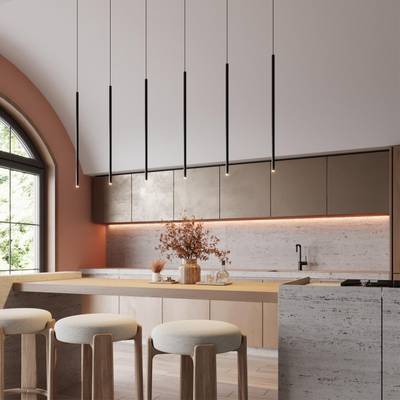 7103/4L HIGHTECH ODL26 Подвесной светильник черный/металл IP20 LED 4W 250Лм 3000K 30° 220V MILLY