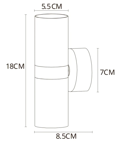 Декоративная подсветка Arte Lamp RAN A3143AP-2BK, 2хGU10