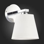 SLE300401-01 Бра хром/белый E14 1*40W