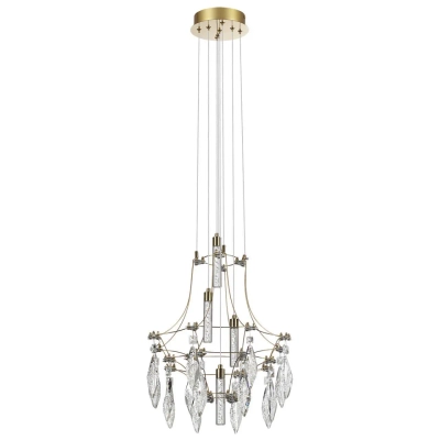 7000/35L CLASSIC ODL_EX25 069 Подвесной светильник металл/хрусталь/нерж сталь IP20 LED 35W 4000K 220-240V FLAMENCO