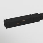 Коннектор питания прямой S35 черный, TRA004PC-22B. TM Maytoni