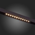 ST361.436.12 Магнитный трековый светильник Черный LED 1*12W 3000K 1 009Lm Ra&gt;80 36° IP20 L222xW22xH44 48V