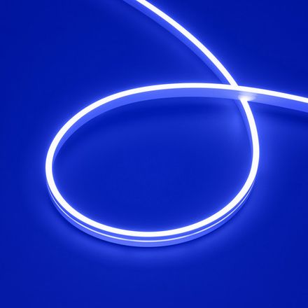 Светодиодная лента герметичная MOONLIGHT-SIDE-A168-4x10mm 24V Blue (7.2 W/m, IP65, 5m, wire x2) (Arlight, Вывод кабеля прямой)