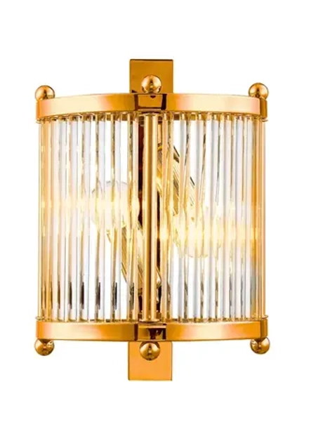 Бра Crystal Lux TADEO AP2 GOLD/TRANSPARENTE 3031/402