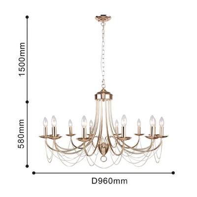Подвесная люстра Plini 2591-12P, 12*E14*40W. ТМ F-Promo
