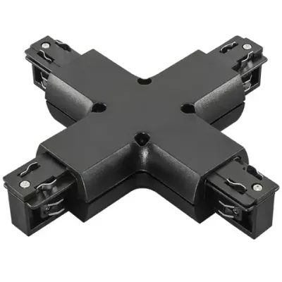 504147 Соединитель трековый трехфазный BARRA X-образный ЧЕРНЫЙ Lightstar
