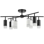 LR7283743641 Люстра RULLO 8х50W GU10 ЧЕРНЫЙ/БЕЛЫЙ (571728+214437-4+214436-4+202431-8)