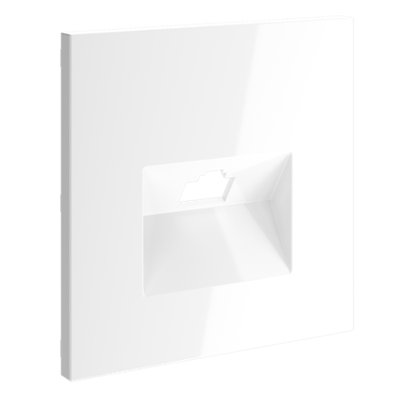 VLS001301 Накладка для розетки компьютерной RJ45 кат.6, S70 (белый глянцевый). (ТМ Maytoni)