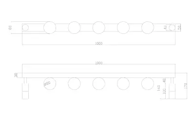 Потолочный светильник Arte Lamp ZOSMA A2608PL-7BK, 1хLED