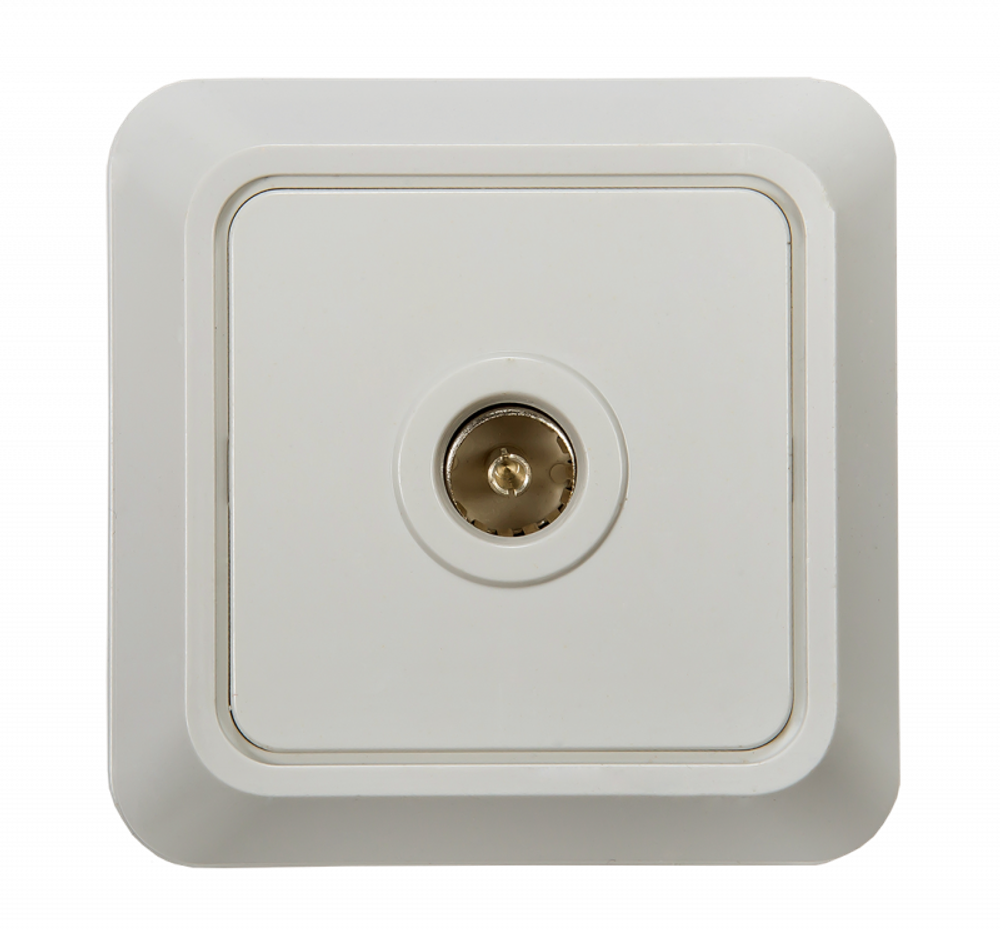Розетка телевизионная TV ОП Bolleto 7027 16А IP20 бел. ASD / IN HOME 4680005959815