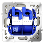 VLS060205 Розетка компьютерная встраиваемая VOLTUM S70 двойная RJ45+RJ45 кат.6, (сталь) (ТМ Maytoni)