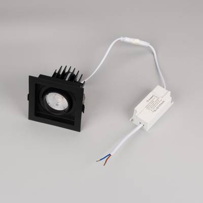 Светильник MS-VORTEX-BUILT-S90x90-12W Day4000 (BK-BK, 40 deg, 230V) (Arlight, IP20 Металл, 5 лет)