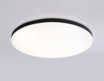 Потолочный светодиодный светильник с Wi-Fi Яндекс Алисой/Tuya/Smart Home/Alexa FZ2004 BK черный IP54 20W 3000K-6500K+RGB D300*55 (ПДУ ИК)