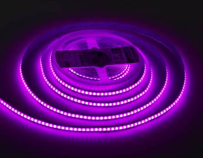 Светодиодная лента GS4951 COB 576Led/ 14W m/ 24V IP20 RGB/ 5m*10mm*3mm кратность резки 31.25mm (4 конт.)