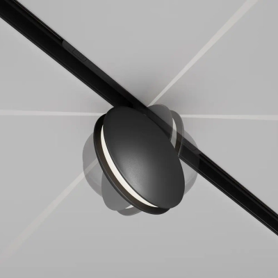 Трековый светильник Контур / Outline Exility 4000K 6Вт 180°, TR090-2-6W4K-B. TM Maytoni
