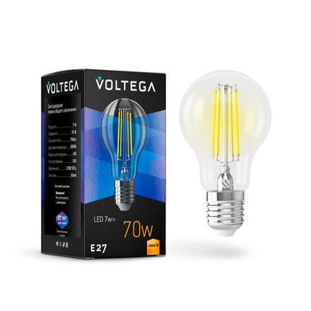 Светодиодная лампа Crystal A60 7W 2800K E27, 7140. TM Maytoni